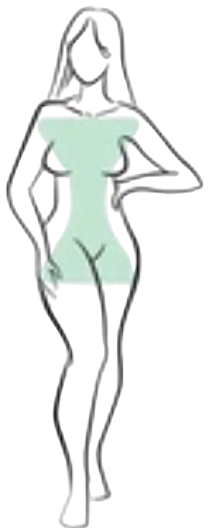 hourglass body type icon